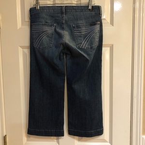 7 For All Mankind Dojo Crop Jean Capris 29 Super Soft Comfy